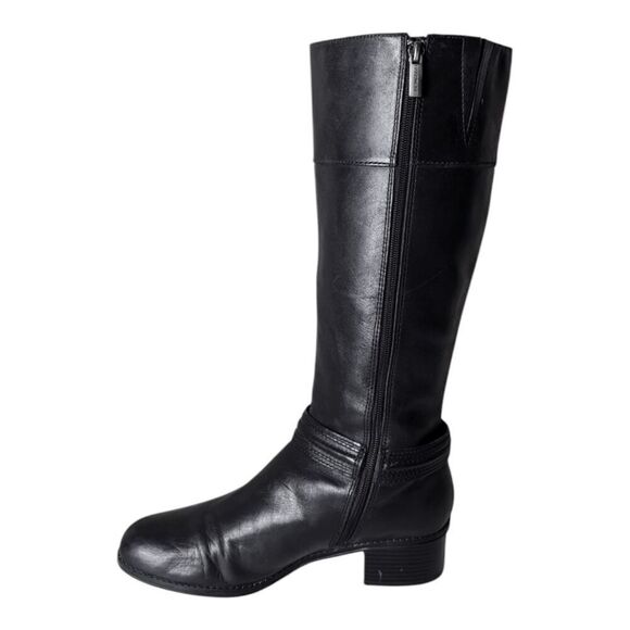 BANDOLINO Carlita Black Leather Riding Boot Size 8.5M - Picture 6 of 9